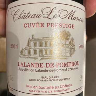 AOC Lalande de Pomerol – Château Le Manoir 2019 – Cuvée Prestige (Magnum)
